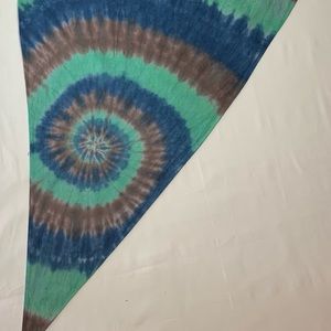 Tie dye triangle bandana mask